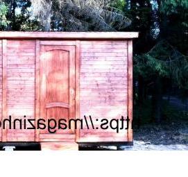 хозблок для дачи из досок - модель 1