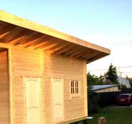 хозблок для дачи из кирпича - тип 4