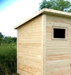 хозблок для дачи из профлиста - модель 1