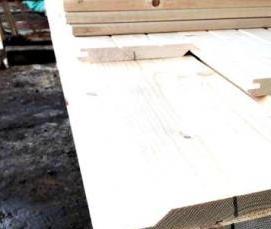 Имитация бруса Карельский шип - модель 3