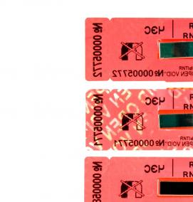 Индикаторные пломбы наклейки - модель 1