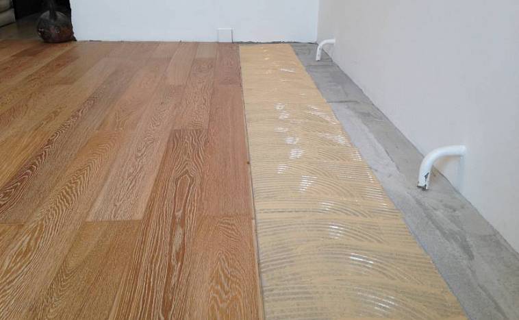 Инженерная доска на наливной пол - вариант 4