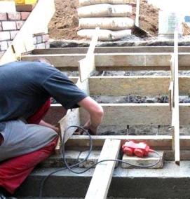 Изготовление бетонных лестниц - тип 2