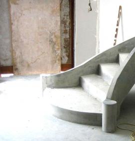 Изготовление монолитных лестниц - модель 1