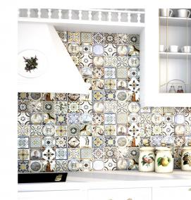 Кафельный фартук для кухни - тип 2