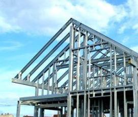 Каркас здания из металлоконструкций - модель 1