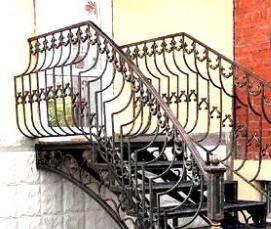 Каркасная металлическая лестница - тип 2