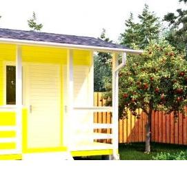 Каркасный сарай 3х4 - вариант 3