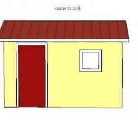 Каркасный сарай 3х4 - вариант 2