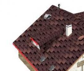 Карнизная гибкая черепица - модель 2