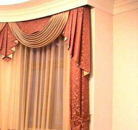 Карнизы для штор потолочные для эркера - тип 4