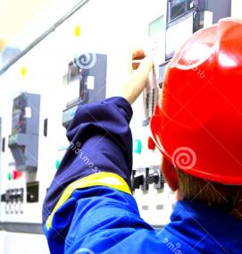 Каска электромонтера - вариант 1