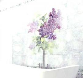 Керамическая плитка сиреневая - модель 1