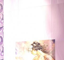 Керамическая плитка сиреневая - модель 3