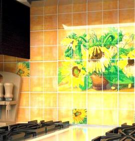 Керамический фартук для кухни - модель 2