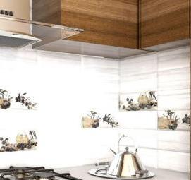 Керамогранит 600х1200 на фартук кухни - тип 1