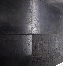 Керамогранит черный глянец 600х600 - модель 4