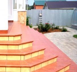 Керамогранит для ступеней лестницы в доме - тип 1