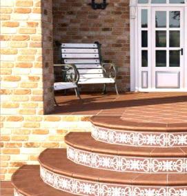 Керамогранит для уличного крыльца - модель 1