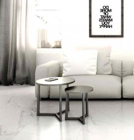 Керамогранит напольный белый - модель 4