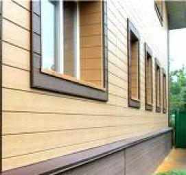 Керамогранит под дерево для фасада - модель 1