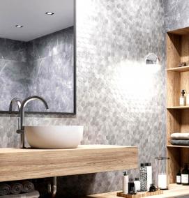 Керамогранит серый лаппатированный - тип 4