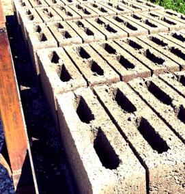 Керамзитобетонные блоки 20х20х40 - модель 3