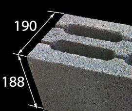 Керамзитобетонные блоки 30 мм - тип 4