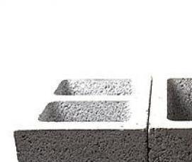 Керамзитобетонные блоки 80 мм - модель 1