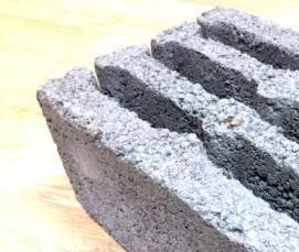 Керамзитобетонные блоки м75 - модель 4