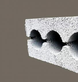 Керамзитобетонный блок вентиляционный - тип 3