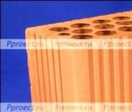 Кирпич двойной пустотелый щелевой - модель 3