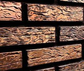 Кирпич облицовочный графит - тип 3