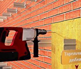 Кирпичный вентилируемый фасад - модель 1