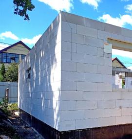 Кладка газосиликатных блоков - модель 4