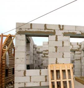 Кладка газосиликатных блоков - модель 3