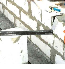 Кладка газосиликатных блоков - модель 2