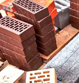 Кладка керамзитобетонных блоков - модель 1