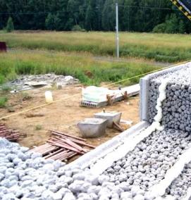 Кладка керамзитобетонных блоков - модель 4