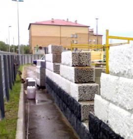 Кладка керамзитобетонных блоков - модель 3