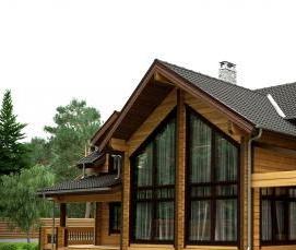 Клееный брус 180х180 мм - модель 1