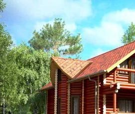 Клееный брус 180х180 мм - модель 4