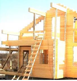 Клееный брус 400х400 мм - модель 4