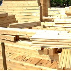 Клееный брус 400х400 мм - модель 3