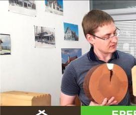 Клееный полый брус - тип 1