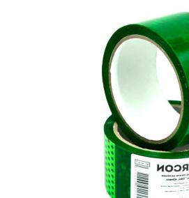 Клейкая лента упаковочная зеленая - тип 3
