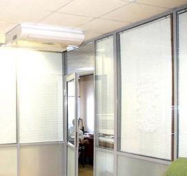 Комбинированные офисные перегородки - вариант 3