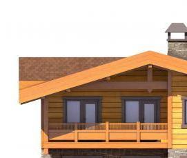 Комбинированный клееный брус - модель 3