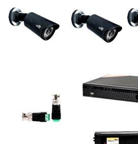 Комплект видеонаблюдения для дома - модель 1