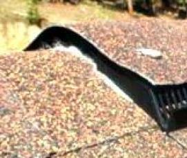 Коньковая мягкая кровля - модель 1